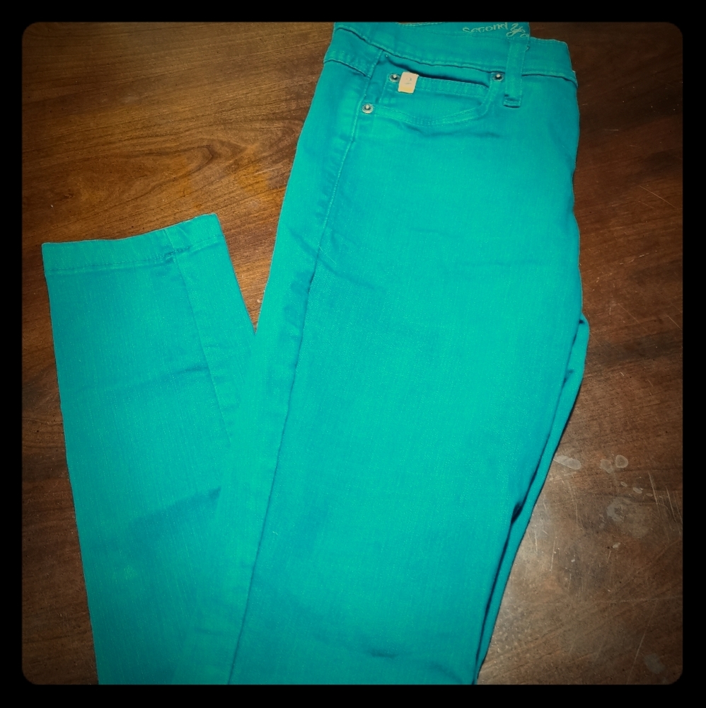 Teal Yoga Jeans